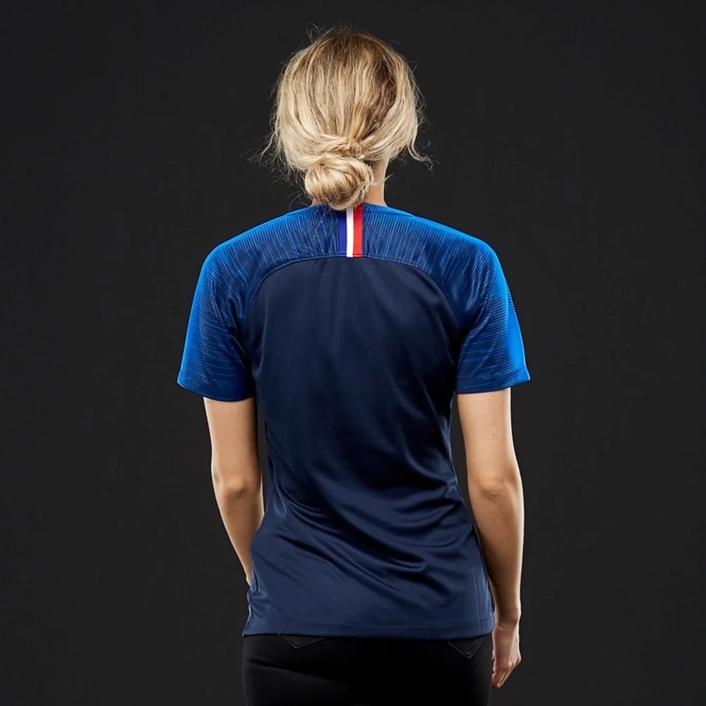NIKE WOMEN'S FRANCE SOCCER  tee shirt jersey  navy blue size S - Picture 3 of 17